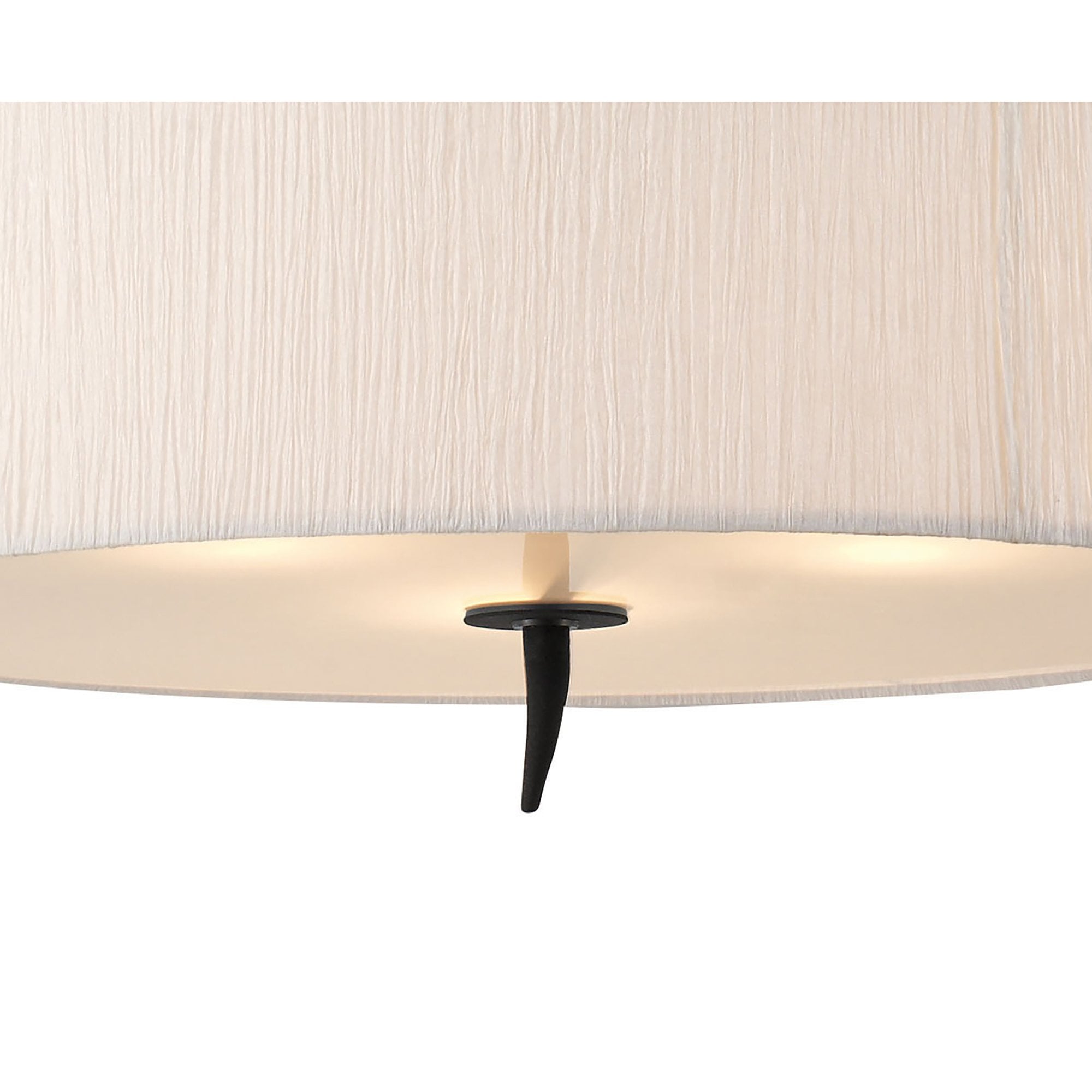 M1153 Eve Pendant 3 Light E27 Anthracite White Round Shade