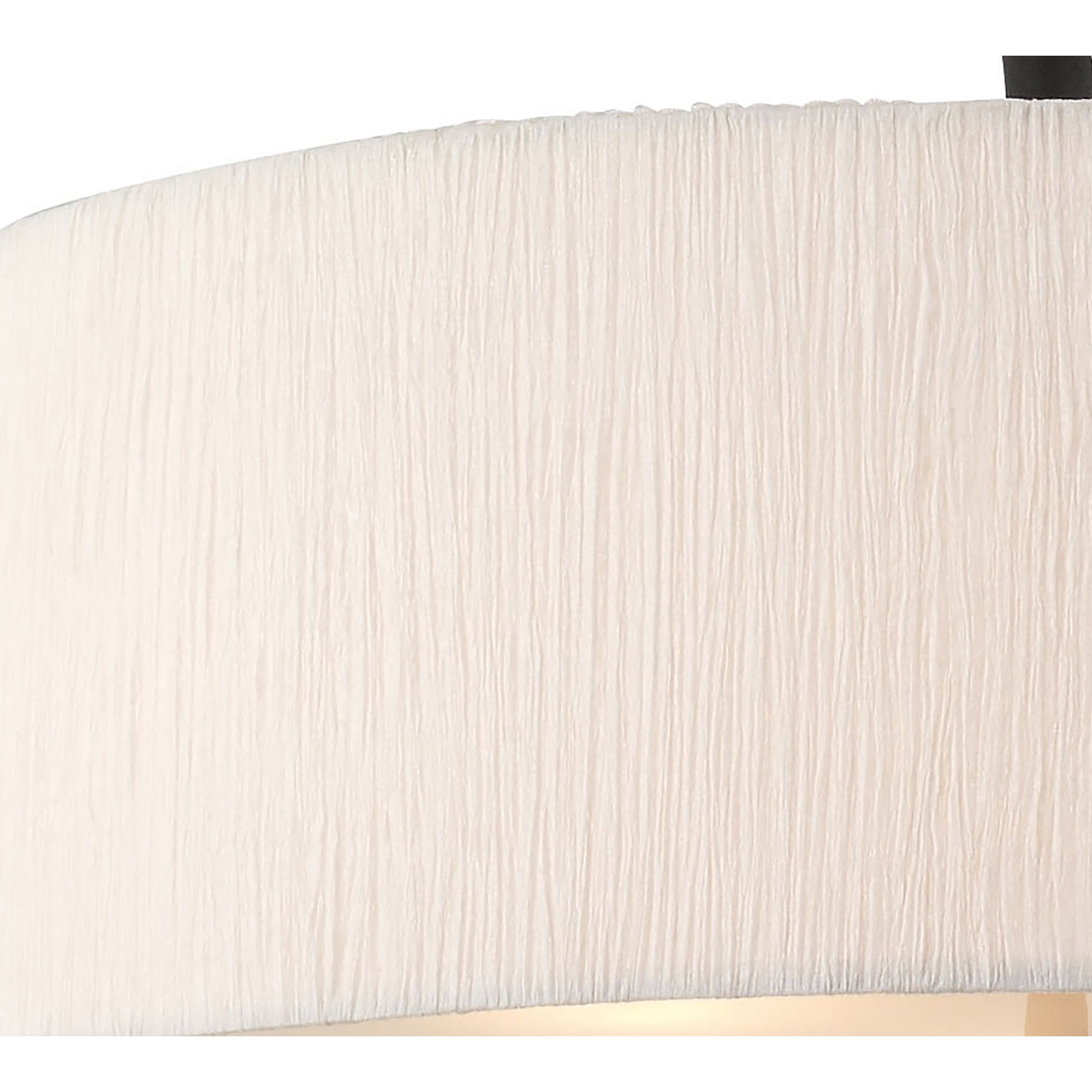 M1153 Eve Pendant 3 Light E27 Anthracite White Round Shade