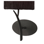 M1154/BS Eve Wall Lamp 1 Light E27 Anthracite Black Oval Shade
