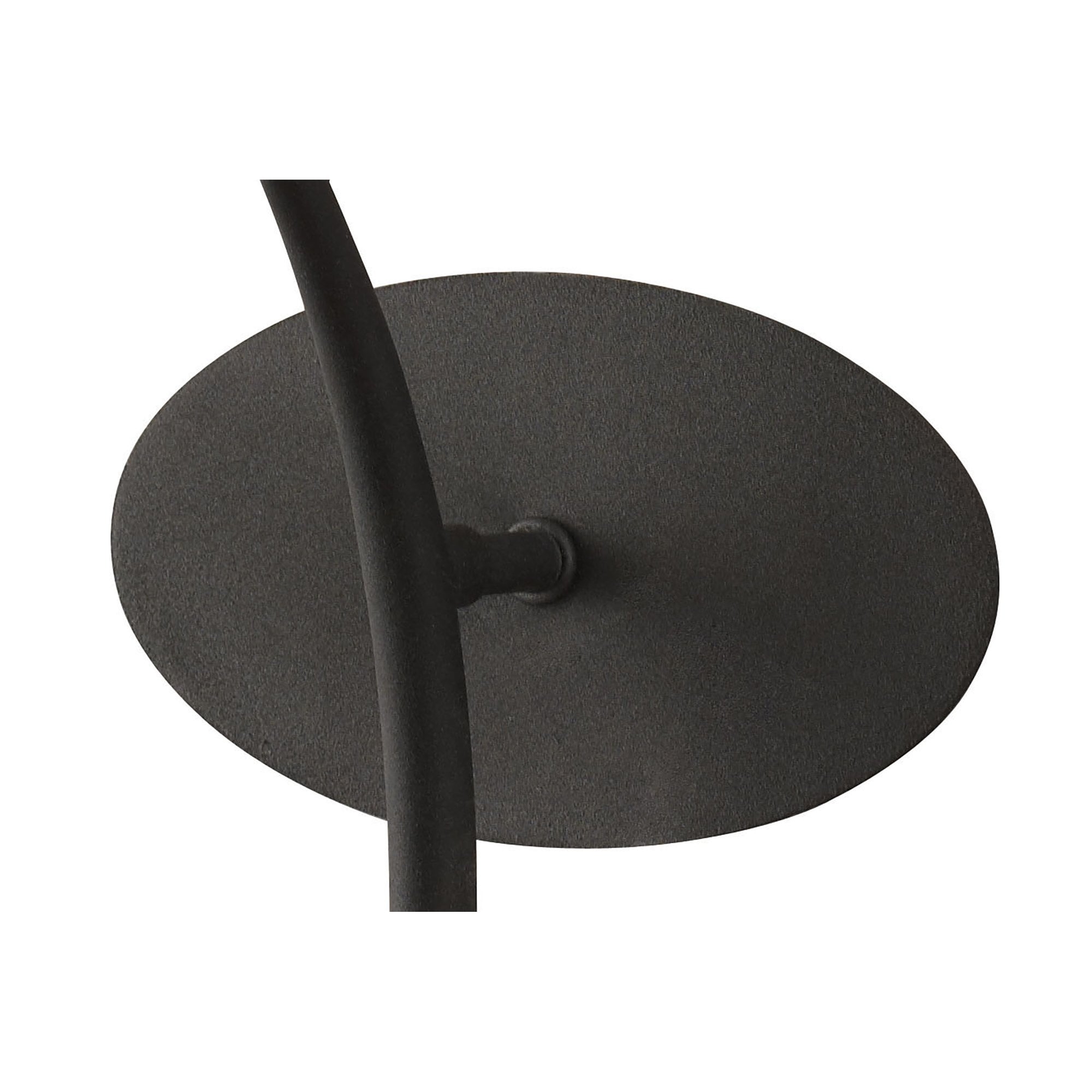 M1154/BS Eve Wall Lamp 1 Light E27 Anthracite Black Oval Shade