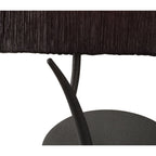 M1154/BS Eve Wall Lamp 1 Light E27 Anthracite Black Oval Shade