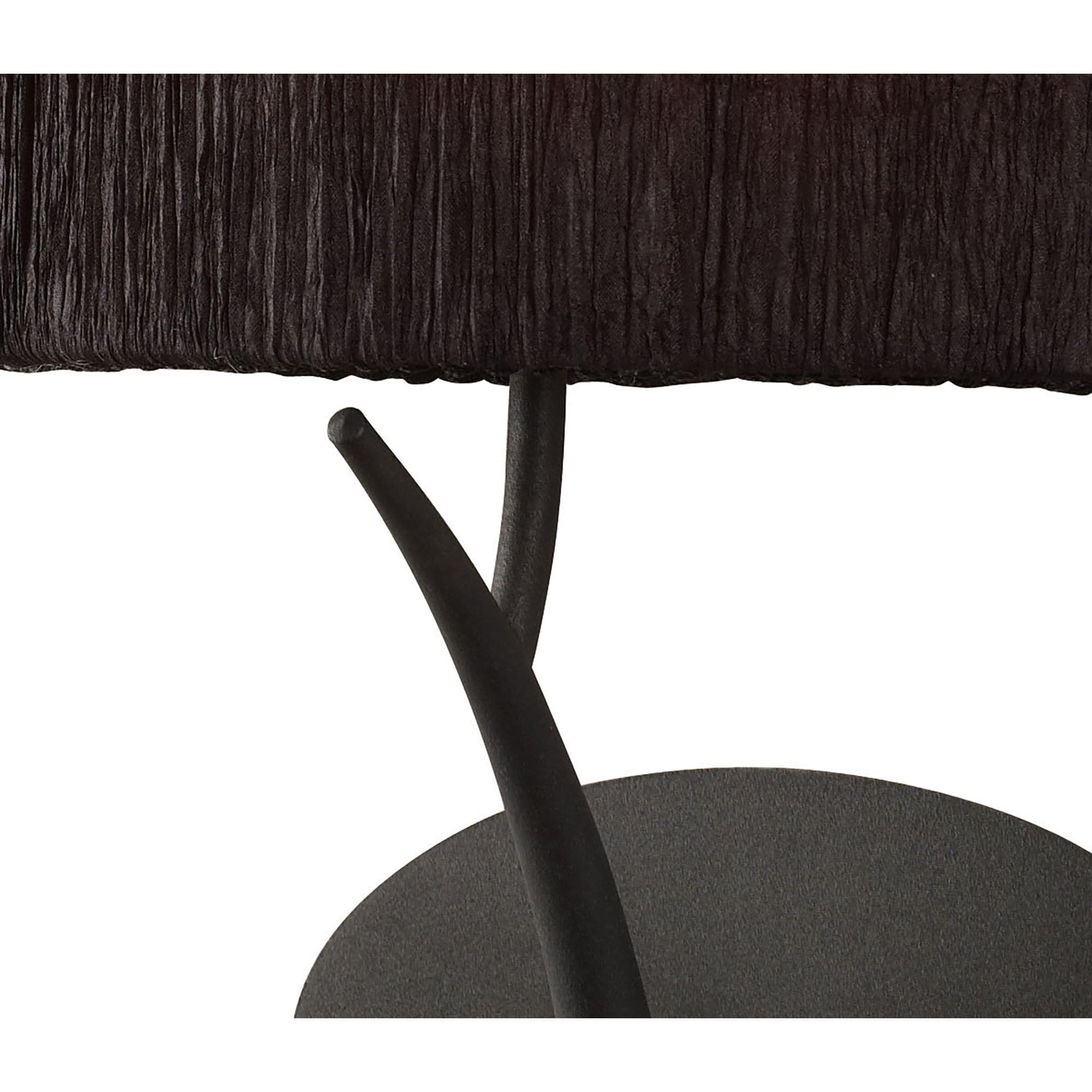 M1154/BS Eve Wall Lamp 1 Light E27 Anthracite Black Oval Shade