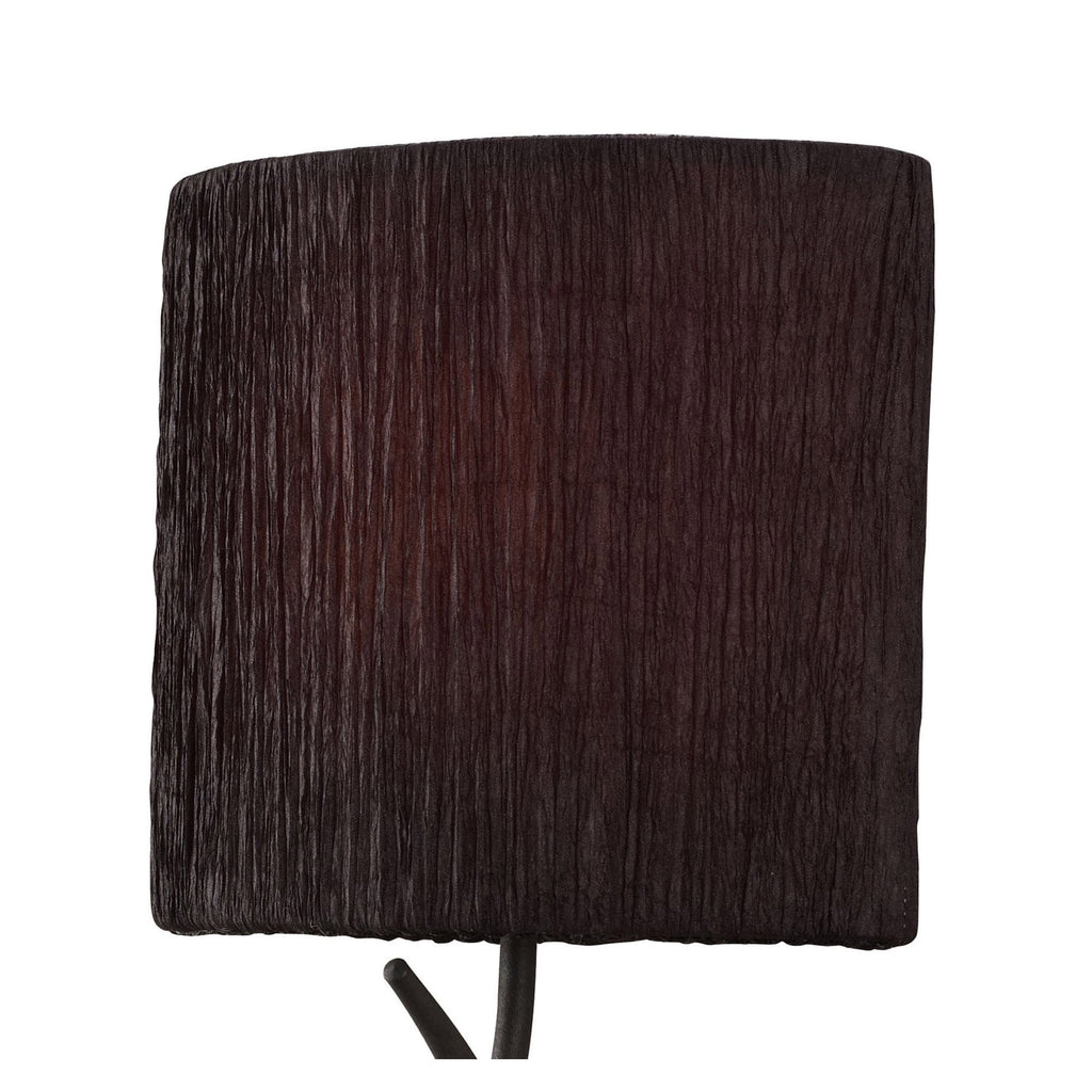 M1154/BS Eve Wall Lamp 1 Light E27 Anthracite Black Oval Shade