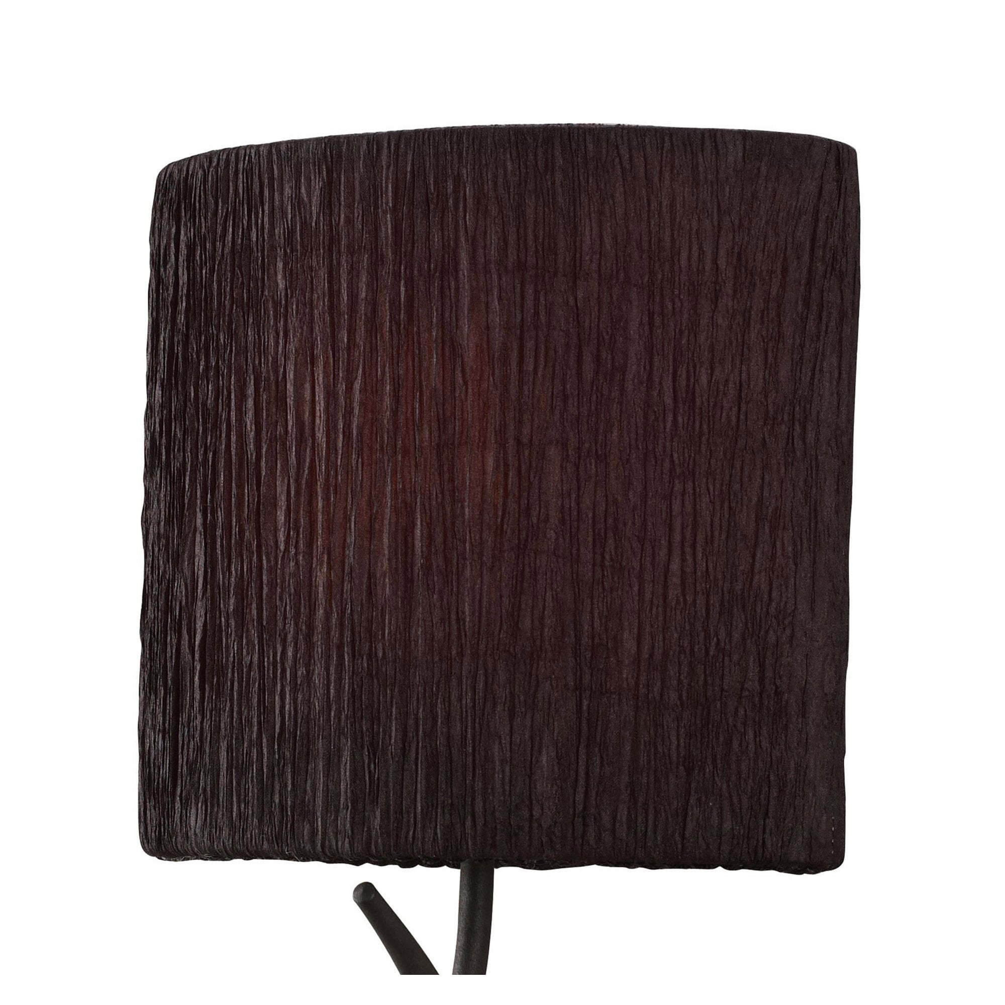 M1154/BS Eve Wall Lamp 1 Light E27 Anthracite Black Oval Shade