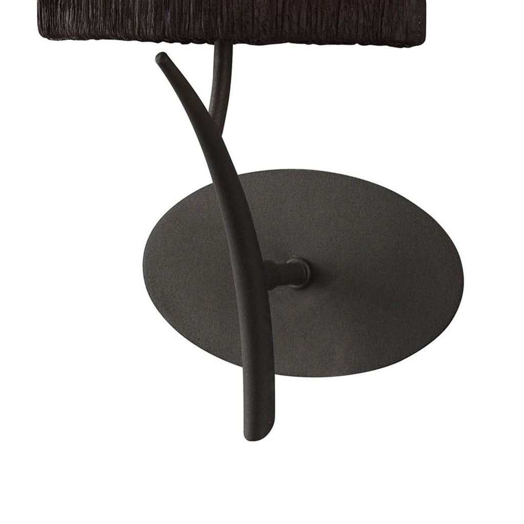 M1154/S/BS Eve Wall Lamp Switched 1 Light E27 Anthracite Black Oval Shade