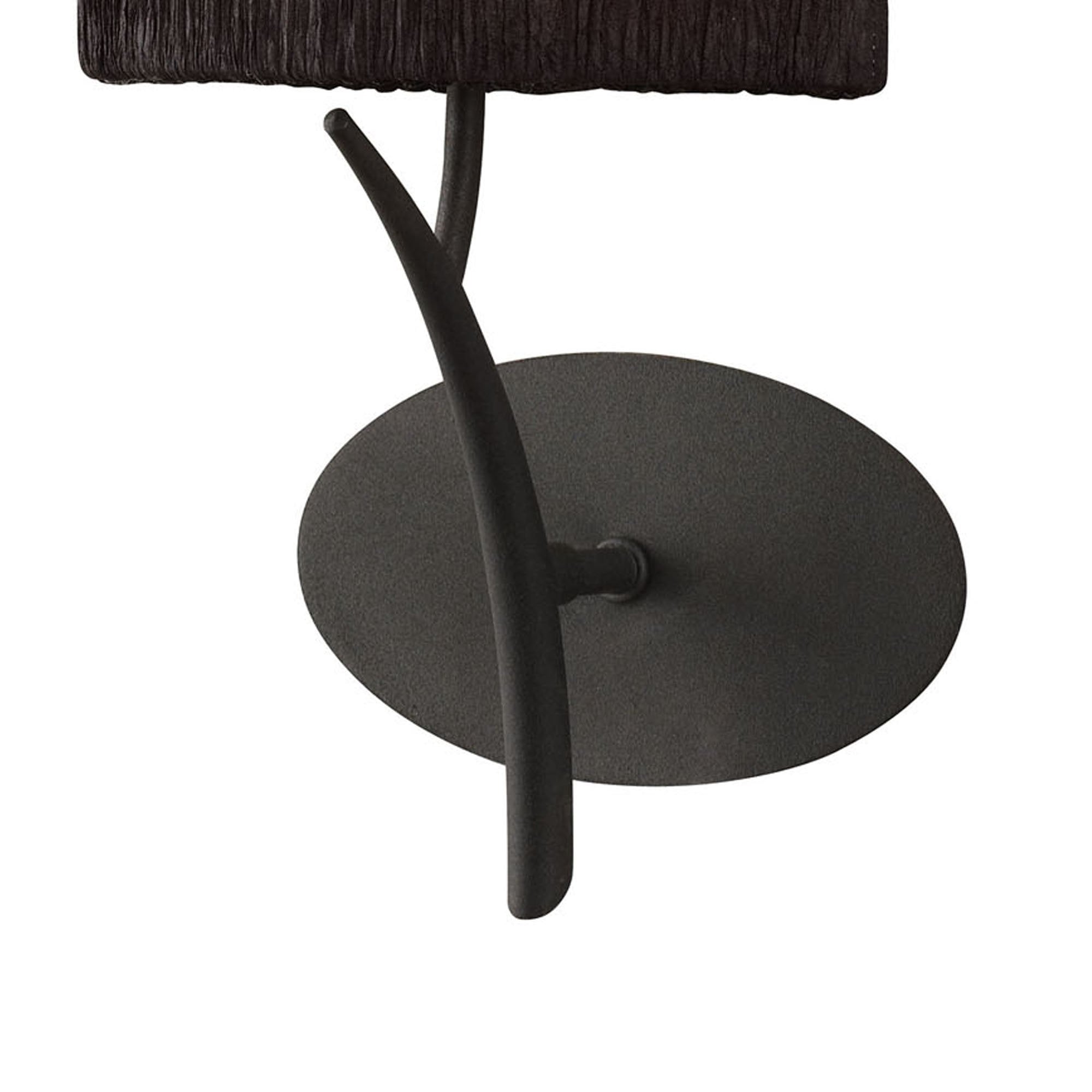 M1154/S/BS Eve Wall Lamp Switched 1 Light E27 Anthracite Black Oval Shade