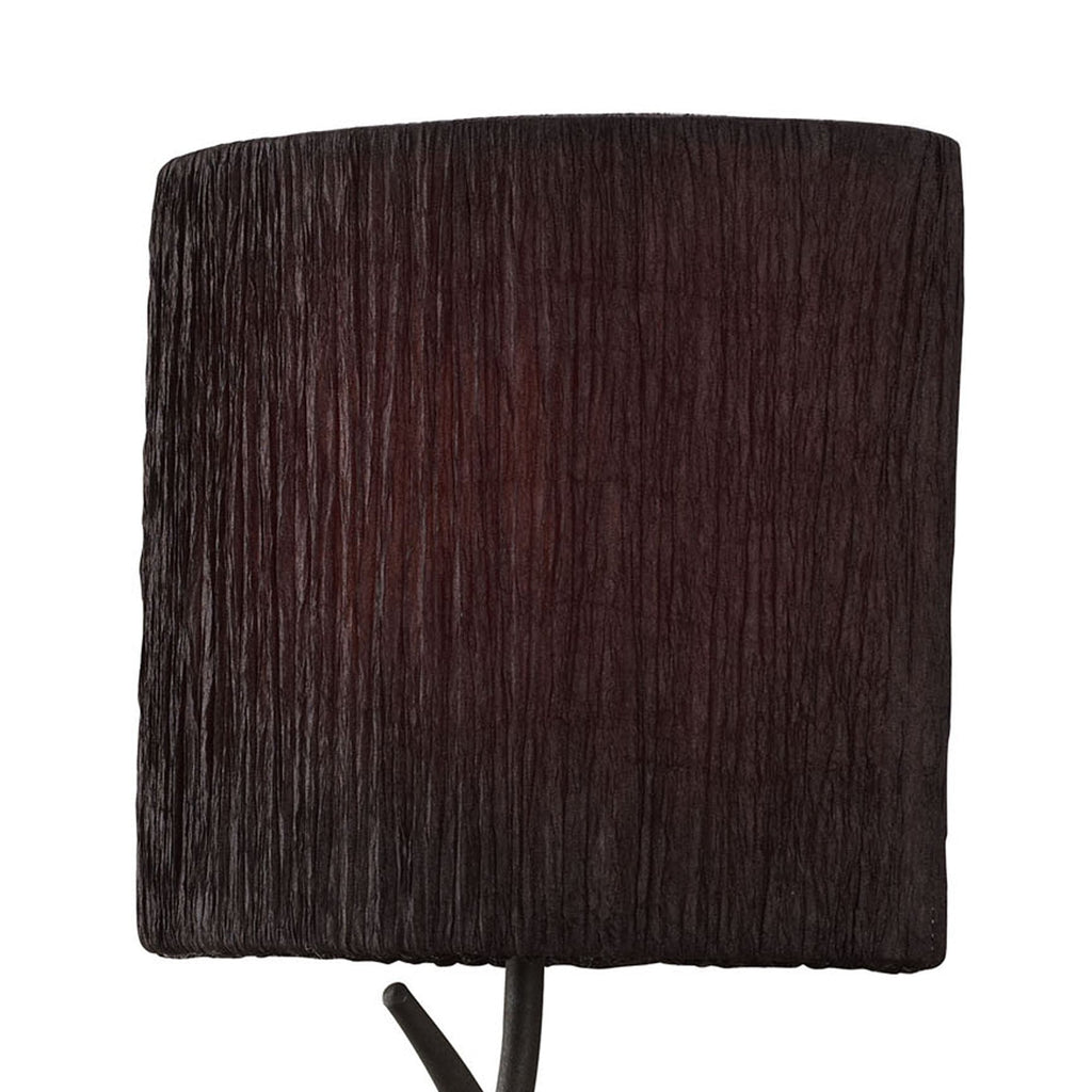 M1154/S/BS Eve Wall Lamp Switched 1 Light E27 Anthracite Black Oval Shade