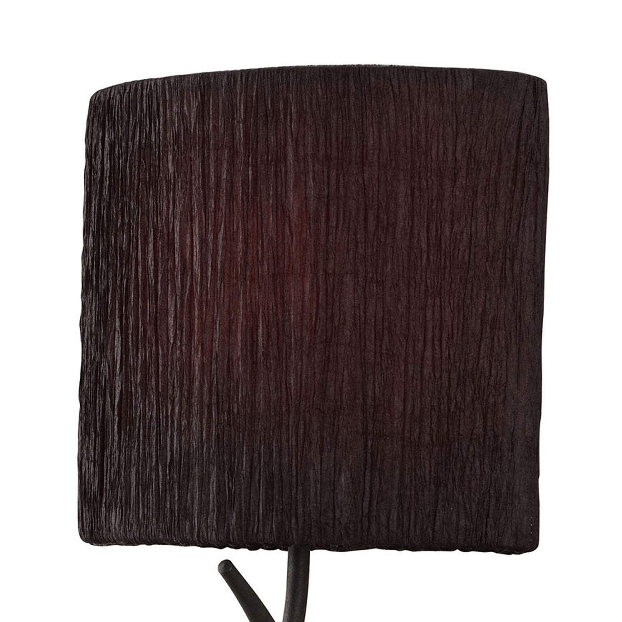 M1154/S/BS Eve Wall Lamp Switched 1 Light E27 Anthracite Black Oval Shade