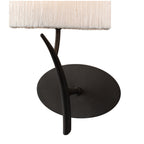 M1154/S Eve Wall Lamp Switched 1 Light E27 Anthracite White Oval Shade