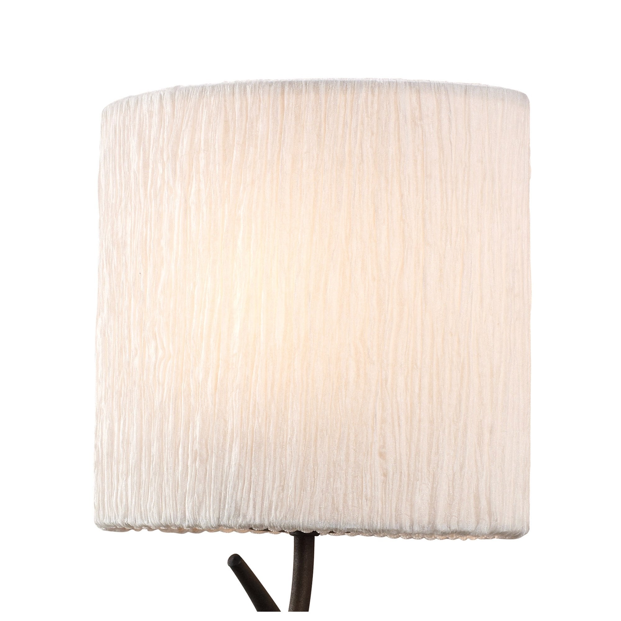 M1154/S Eve Wall Lamp Switched 1 Light E27 Anthracite White Oval Shade