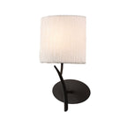 M1154 Eve Wall Lamp 1 Light E27 Anthracite White Oval Shade