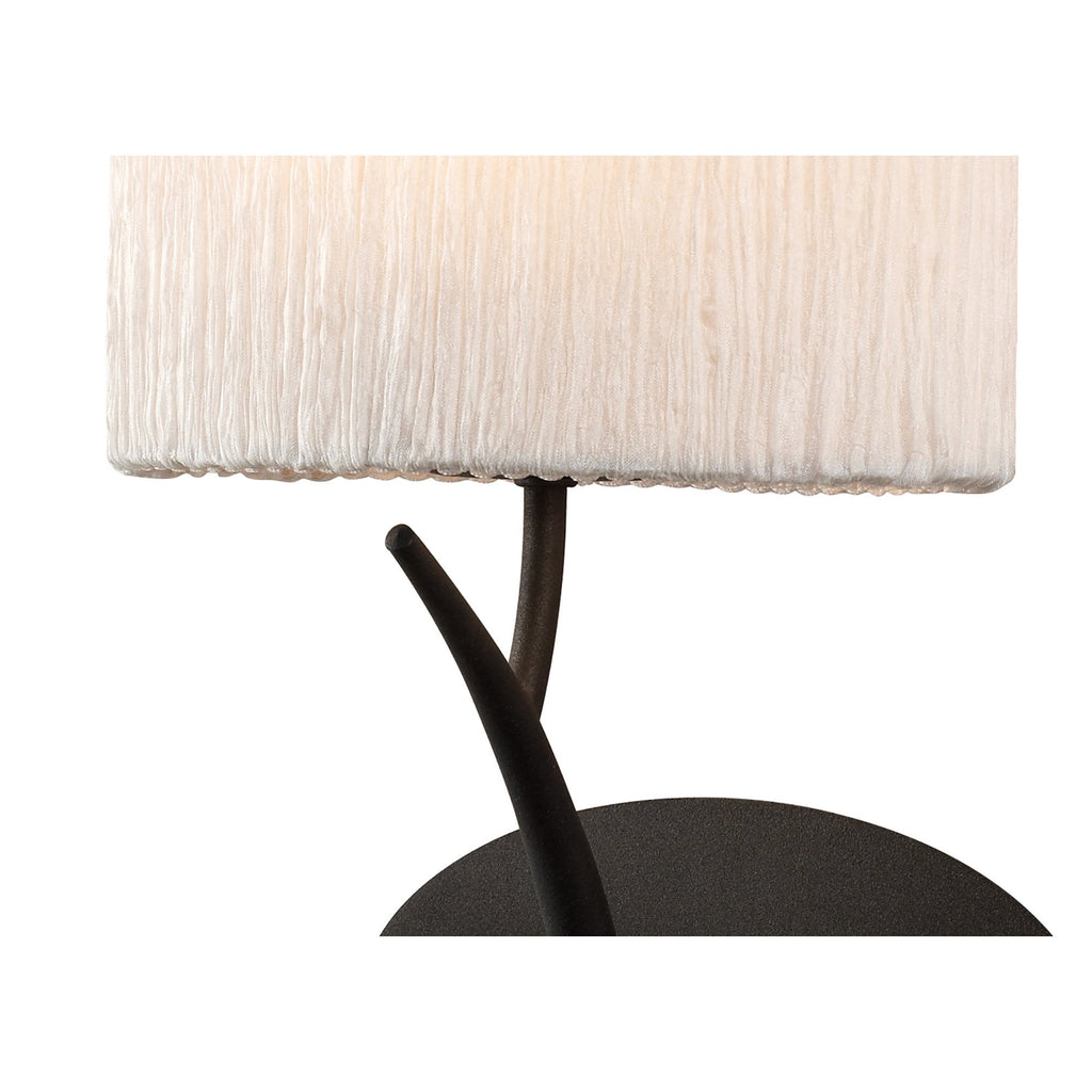 M1154 Eve Wall Lamp 1 Light E27 Anthracite White Oval Shade