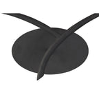 M1155/BS Eve Wall Lamp 2 Light E27 Anthracite Black Oval Shades