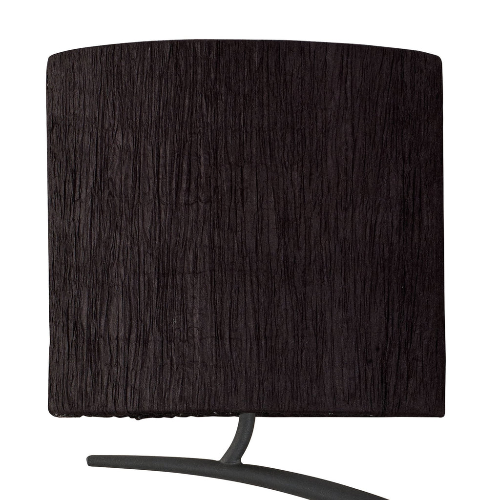 M1155/BS Eve Wall Lamp 2 Light E27 Anthracite Black Oval Shades