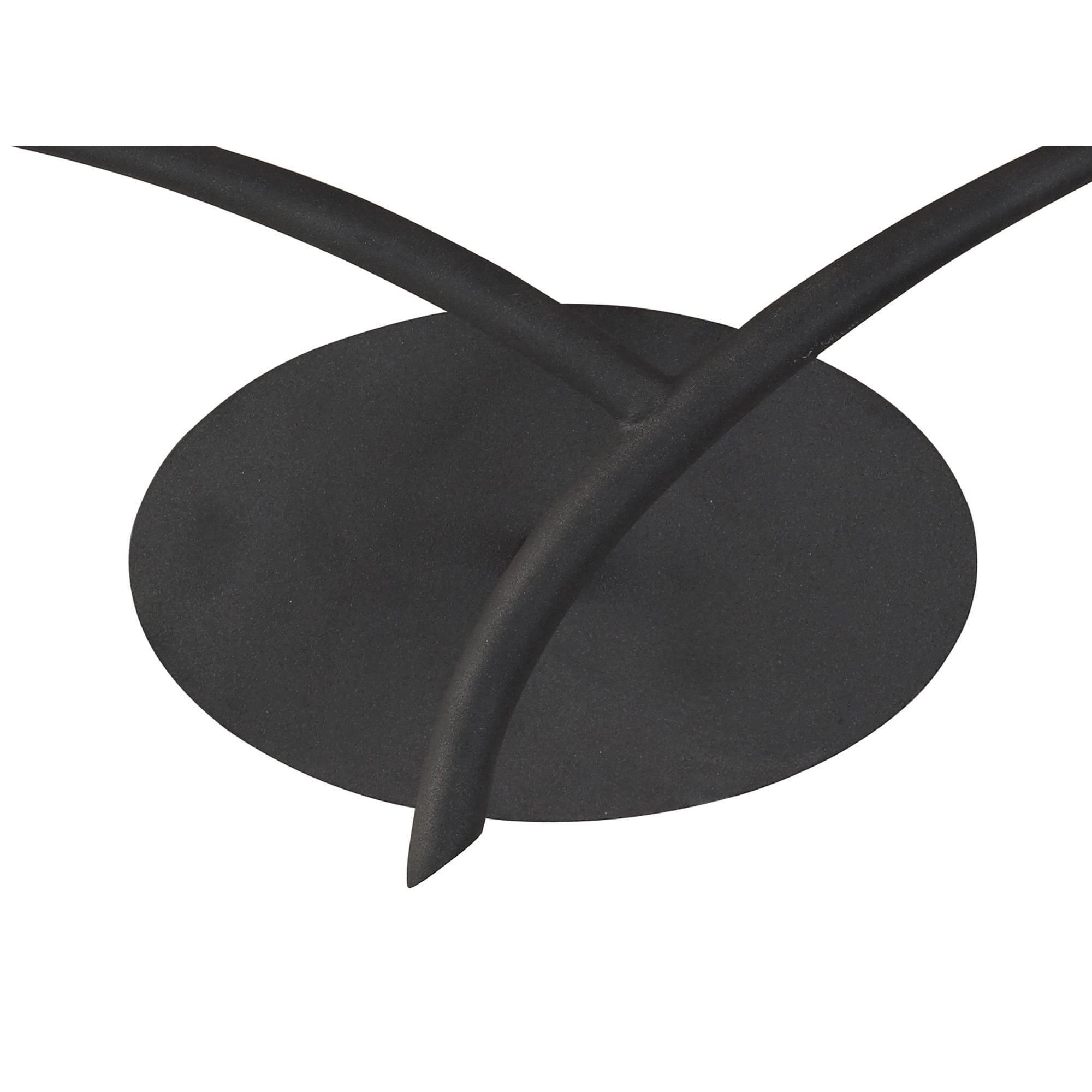 M1155/S/BS Eve Wall Lamp Switched 2 Light E27 Anthracite Black Oval Shades