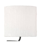 M1155/S Eve Wall Lamp Switched 2 Light E27 Anthracite White Oval Shades
