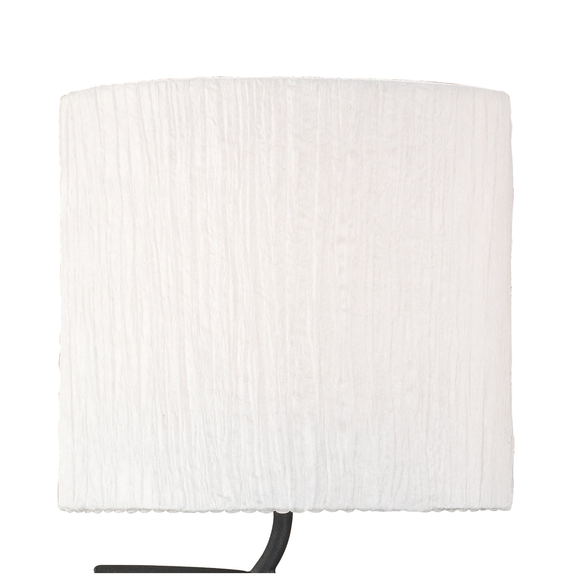 M1155/S Eve Wall Lamp Switched 2 Light E27 Anthracite White Oval Shades
