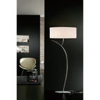 M1156/S/BS Eve Wall Lamp Switched 3 Light E27 Anthracite Black Oval Shades