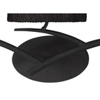 M1156/S/BS Eve Wall Lamp Switched 3 Light E27 Anthracite Black Oval Shades