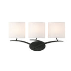 M1156/S Eve Wall Lamp Switched 3 Light E27 Anthracite White Oval Shades