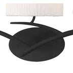 M1156/S Eve Wall Lamp Switched 3 Light E27 Anthracite White Oval Shades
