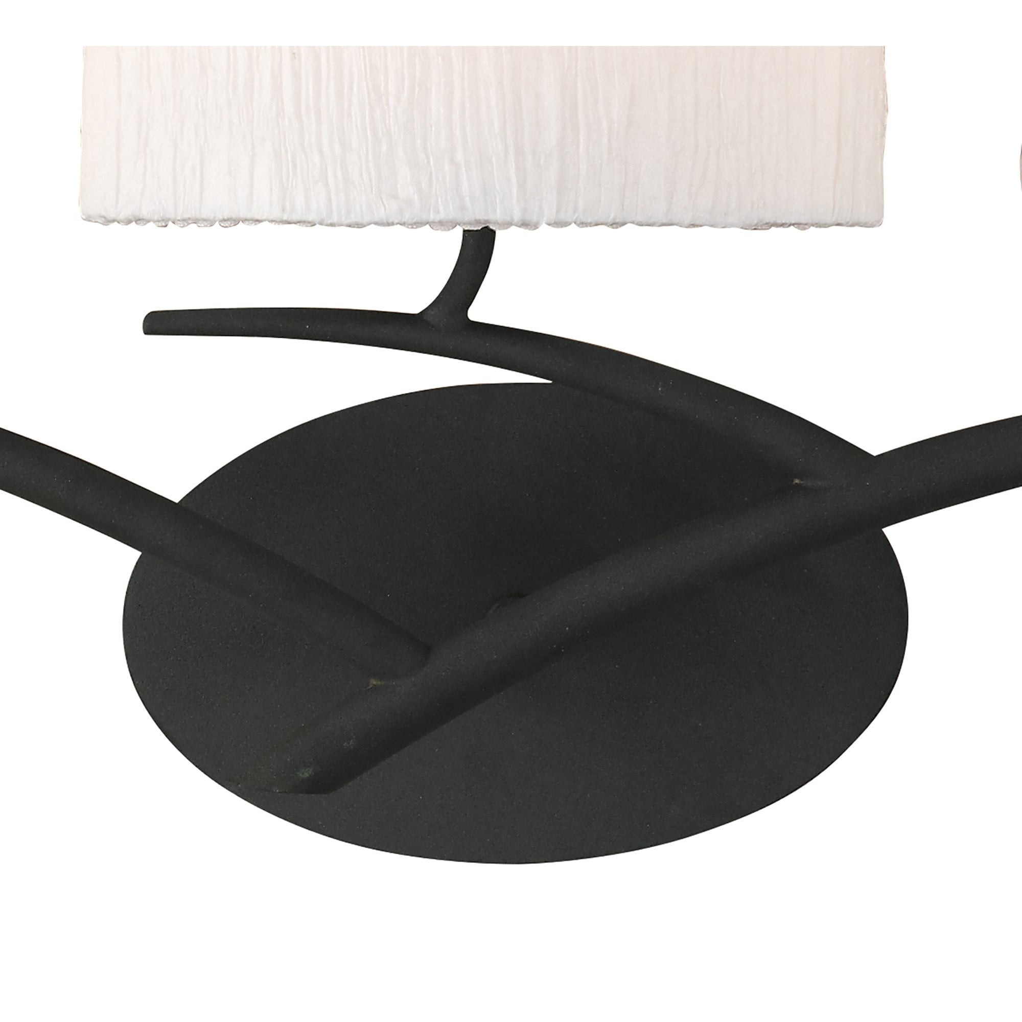 M1156/S Eve Wall Lamp Switched 3 Light E27 Anthracite White Oval Shades