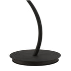 M1157/BS Eve Table Lamp 2 Light E27 Large Anthracite Black Round Shade