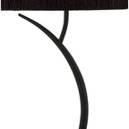 M1157/BS Eve Table Lamp 2 Light E27 Large Anthracite Black Round Shade