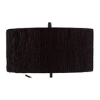 M1157/BS Eve Table Lamp 2 Light E27 Large Anthracite Black Round Shade