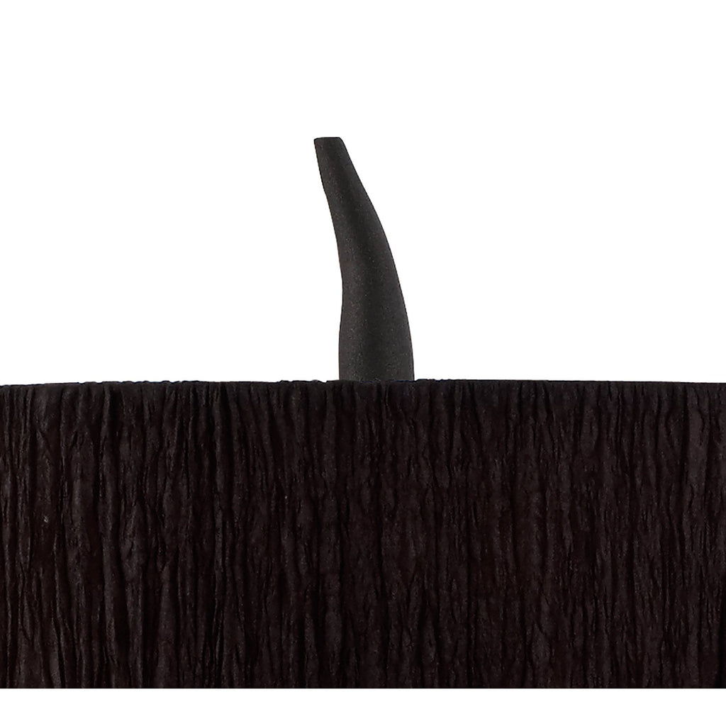 M1157/BS Eve Table Lamp 2 Light E27 Large Anthracite Black Round Shade