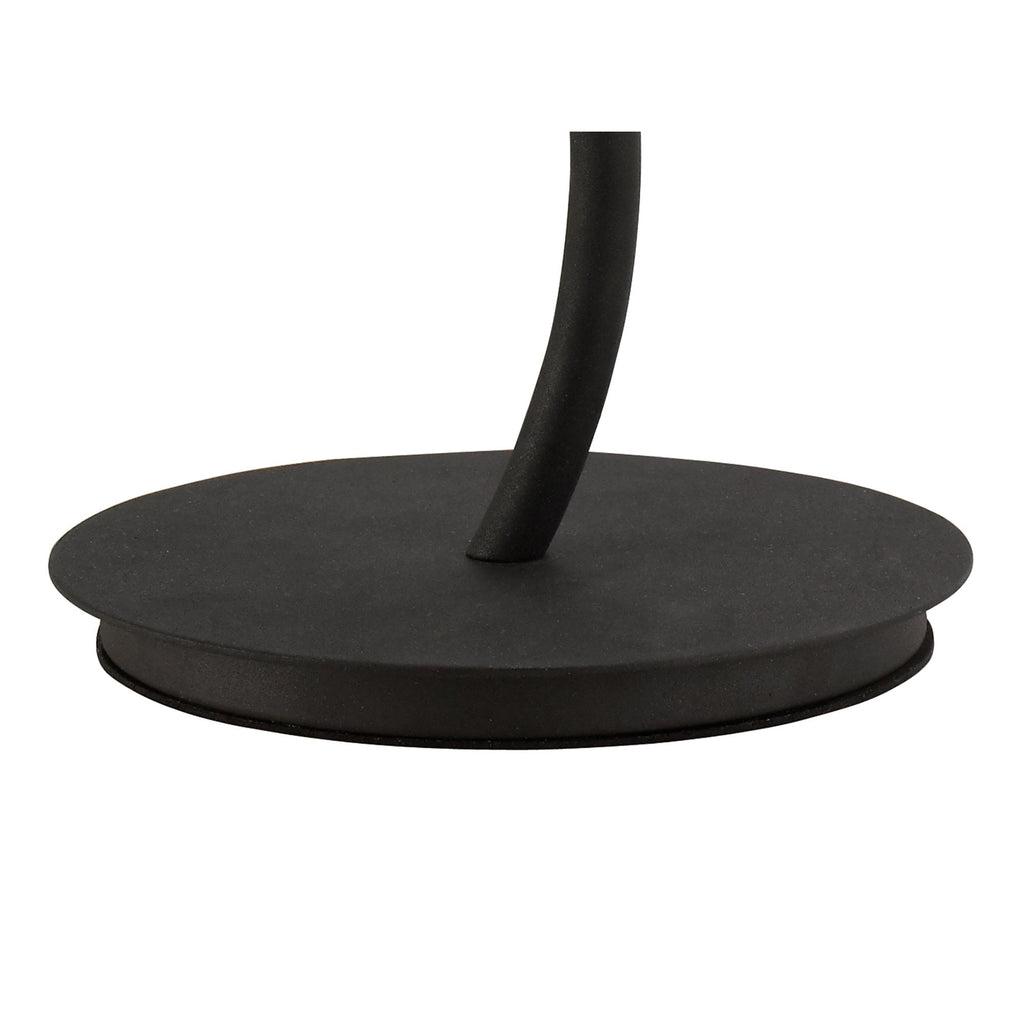 M1157 Eve Table Lamp 2 Light E27 Large Anthracite White Round Shade