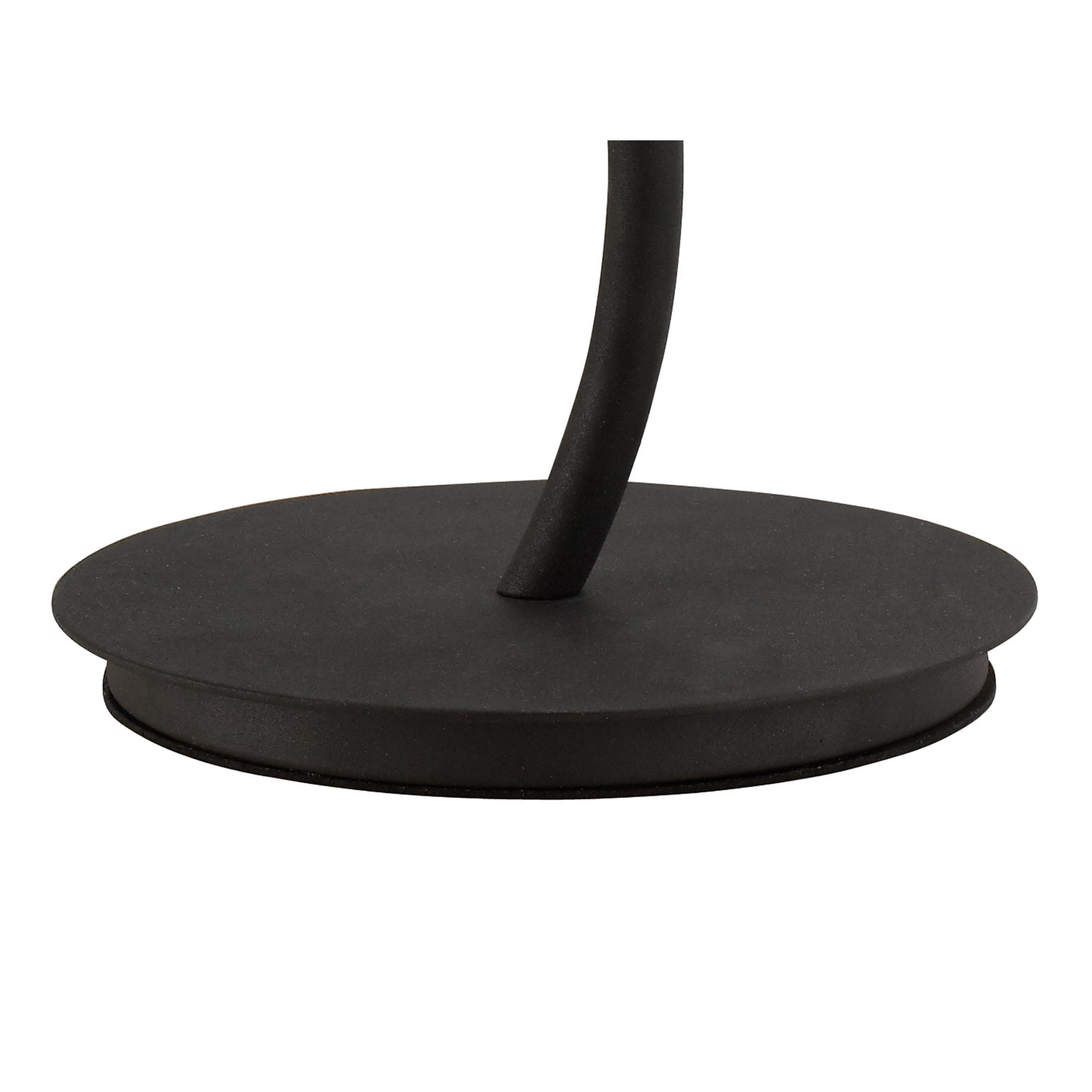 M1157 Eve Table Lamp 2 Light E27 Large Anthracite White Round Shade