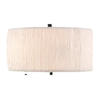 M1157 Eve Table Lamp 2 Light E27 Large Anthracite White Round Shade