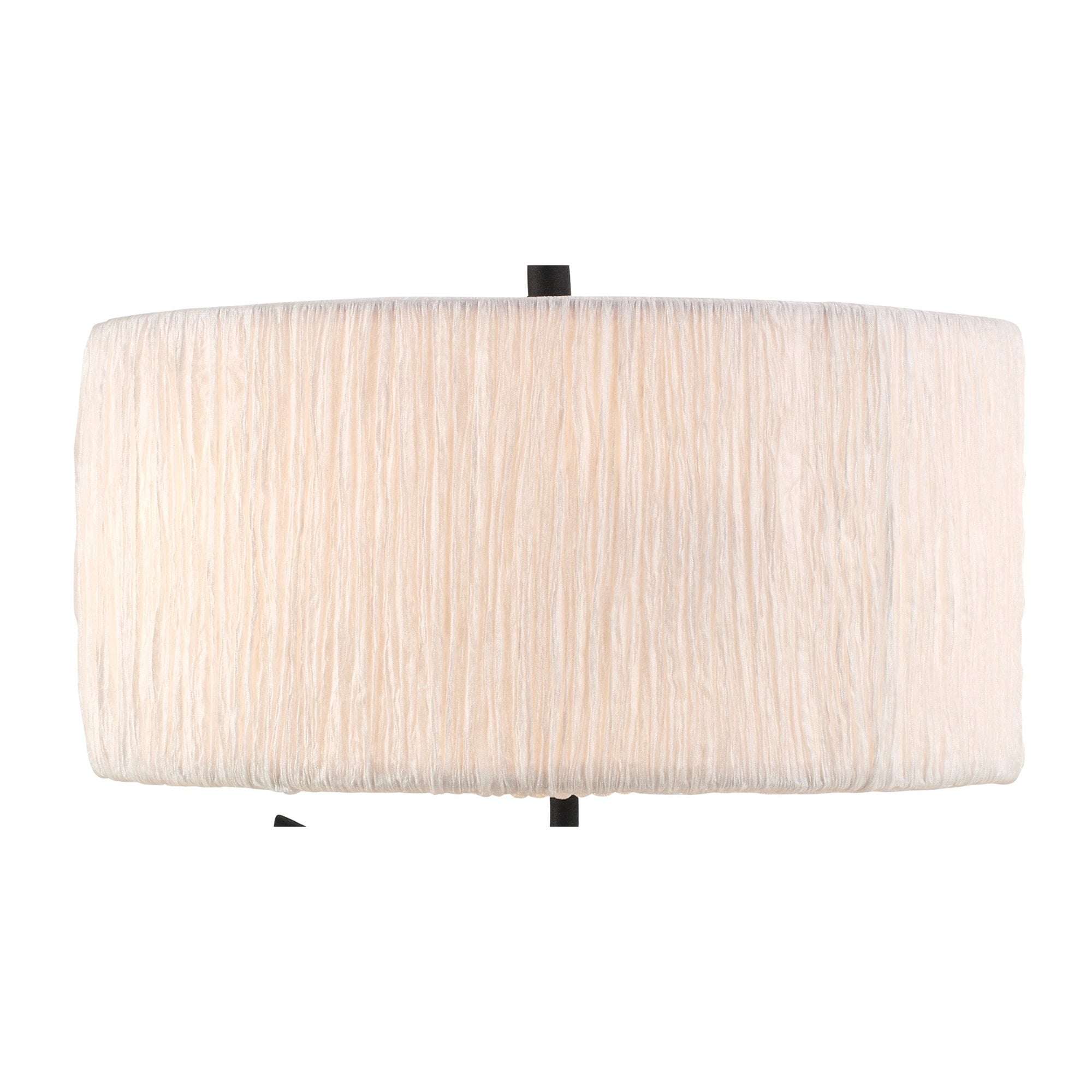 M1157 Eve Table Lamp 2 Light E27 Large Anthracite White Round Shade