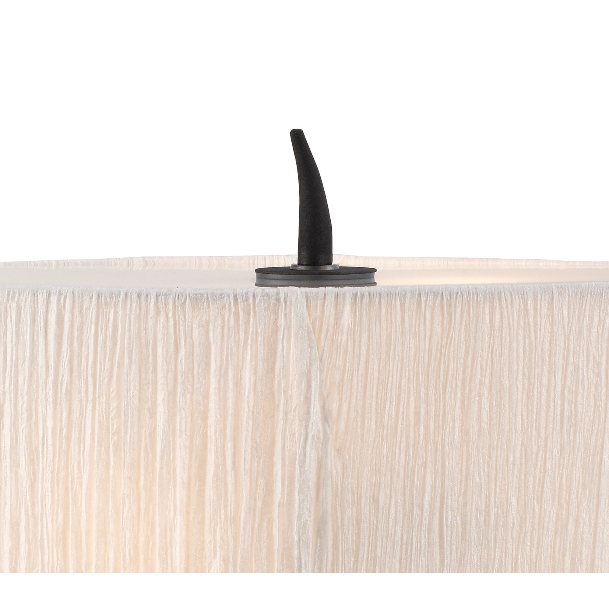 M1158 Eve Table Lamp 2 Light E27 Small Anthracite White Oval Shade