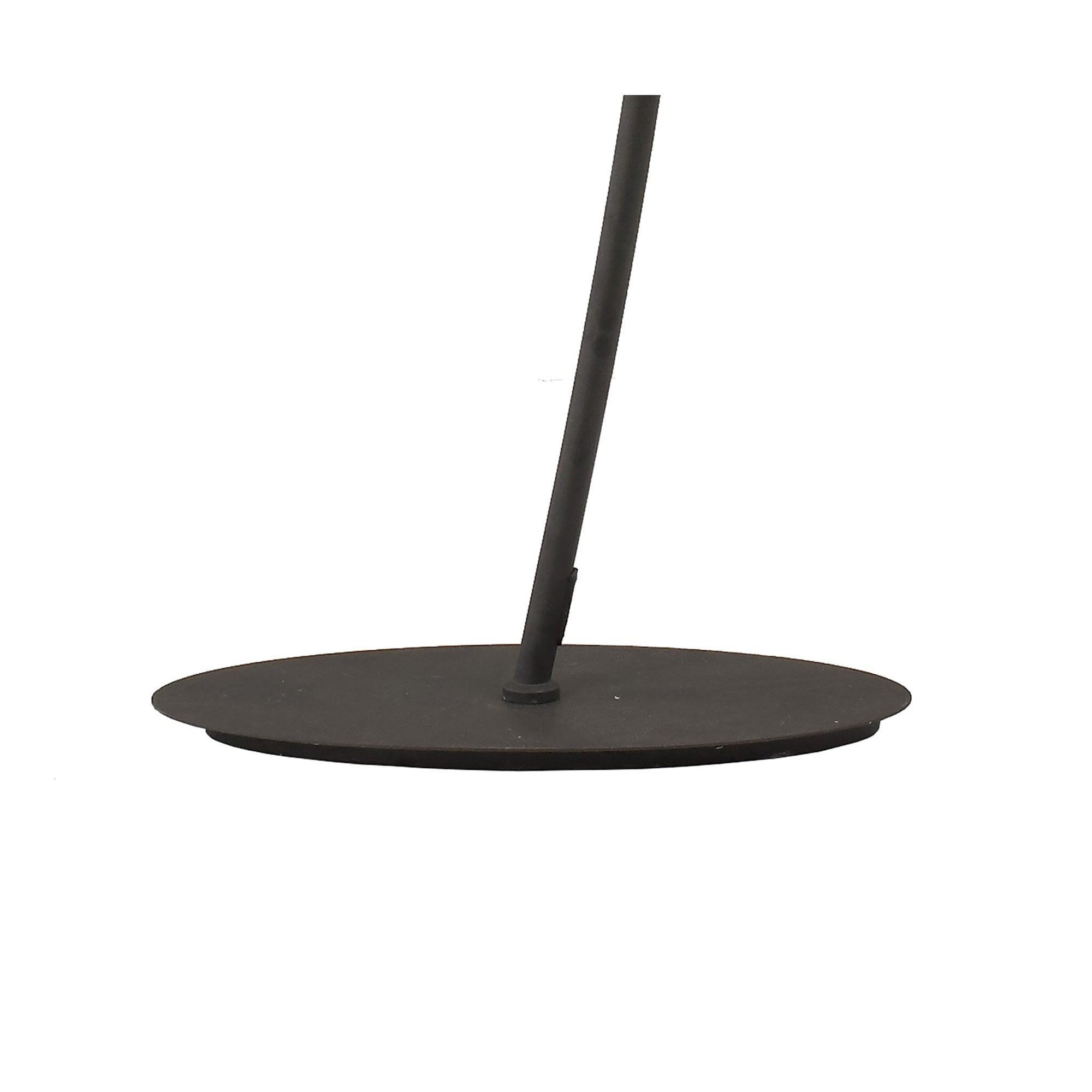 M1159/BS Eve Floor Lamp 2 Light E27 Anthracite Black Oval Shade