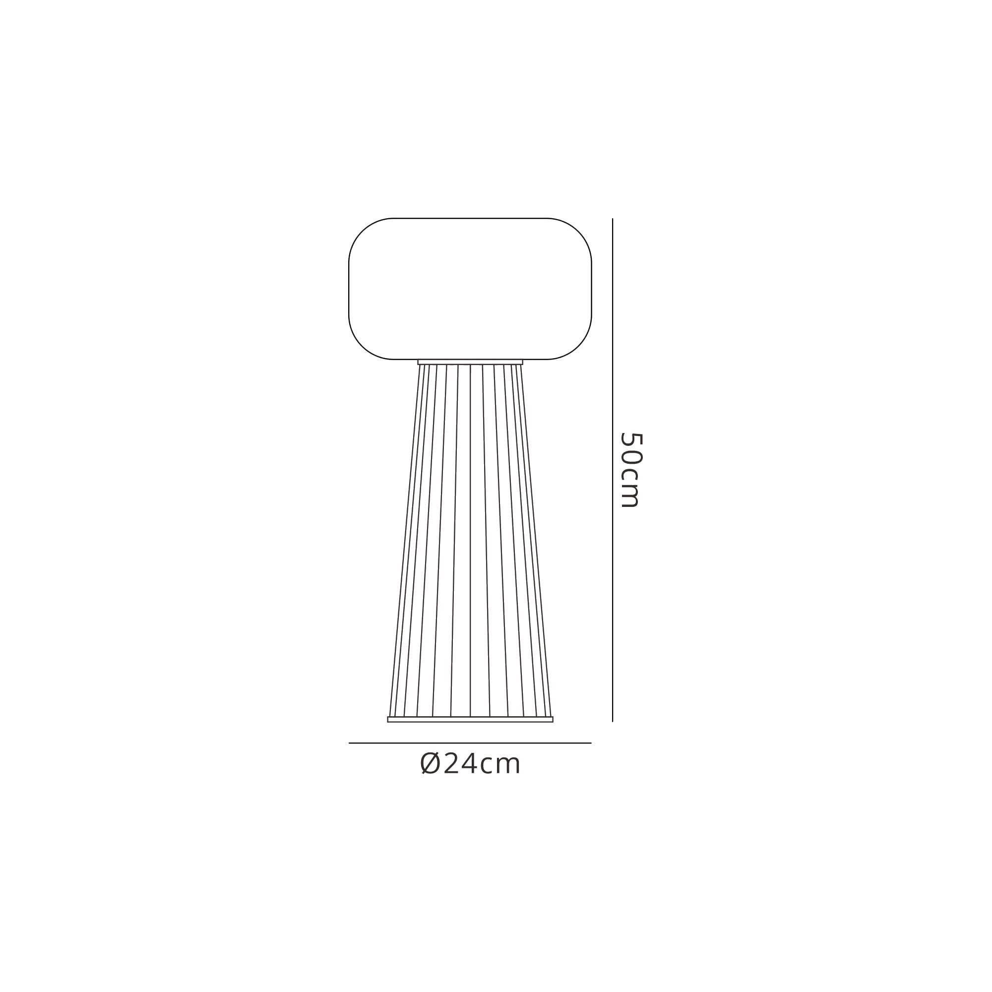 M7249 Faro Table Lamp 1 Light E27 Black