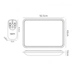M6247 Fase Ceiling Rectangular 90W LED White Acrylic Diffuser Remote Control