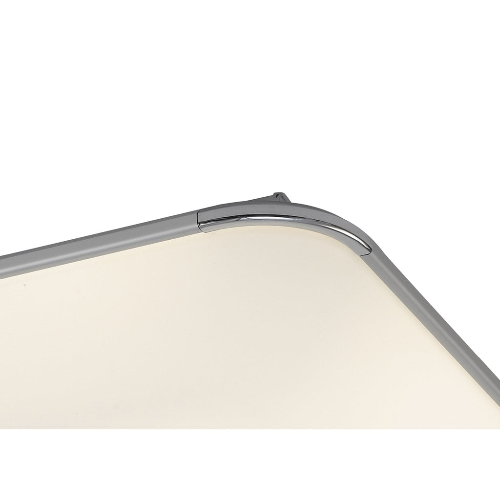 M6247 Fase Ceiling Rectangular 90W LED White Acrylic Diffuser Remote Control