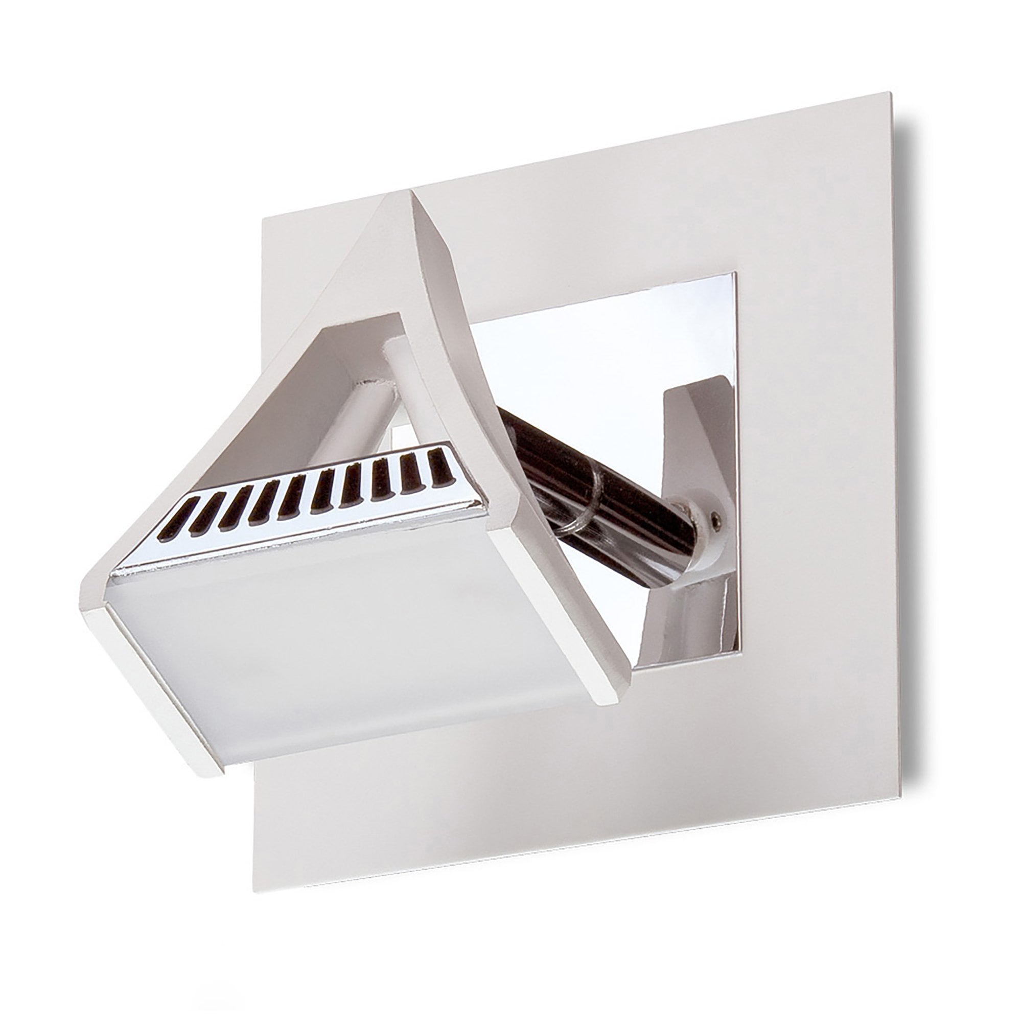 M8100/1 Filippo Spot Light 1 Light 5W LED Matt White/Polished Chrome