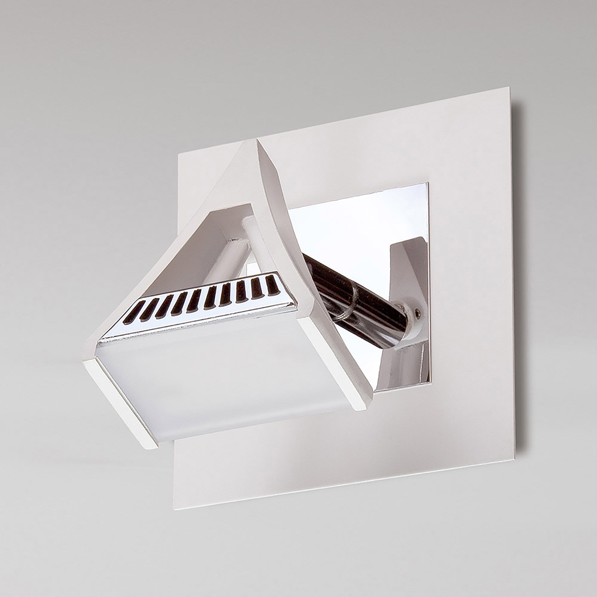 M8100/1 Filippo Spot Light 1 Light 5W LED Matt White/Polished Chrome