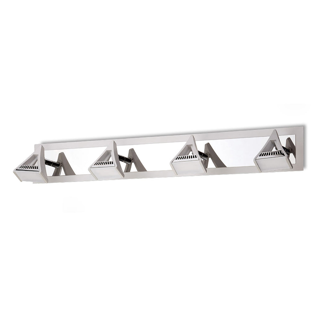 M8103/1 Filippo Linear Spot Light 4 Light LED 20W Matt White/Polished Chrome