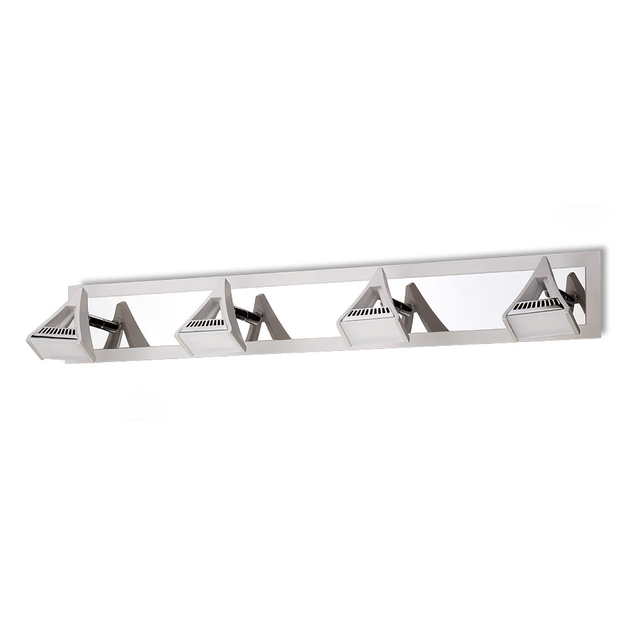 M8103/1 Filippo Linear Spot Light 4 Light LED 20W Matt White/Polished Chrome