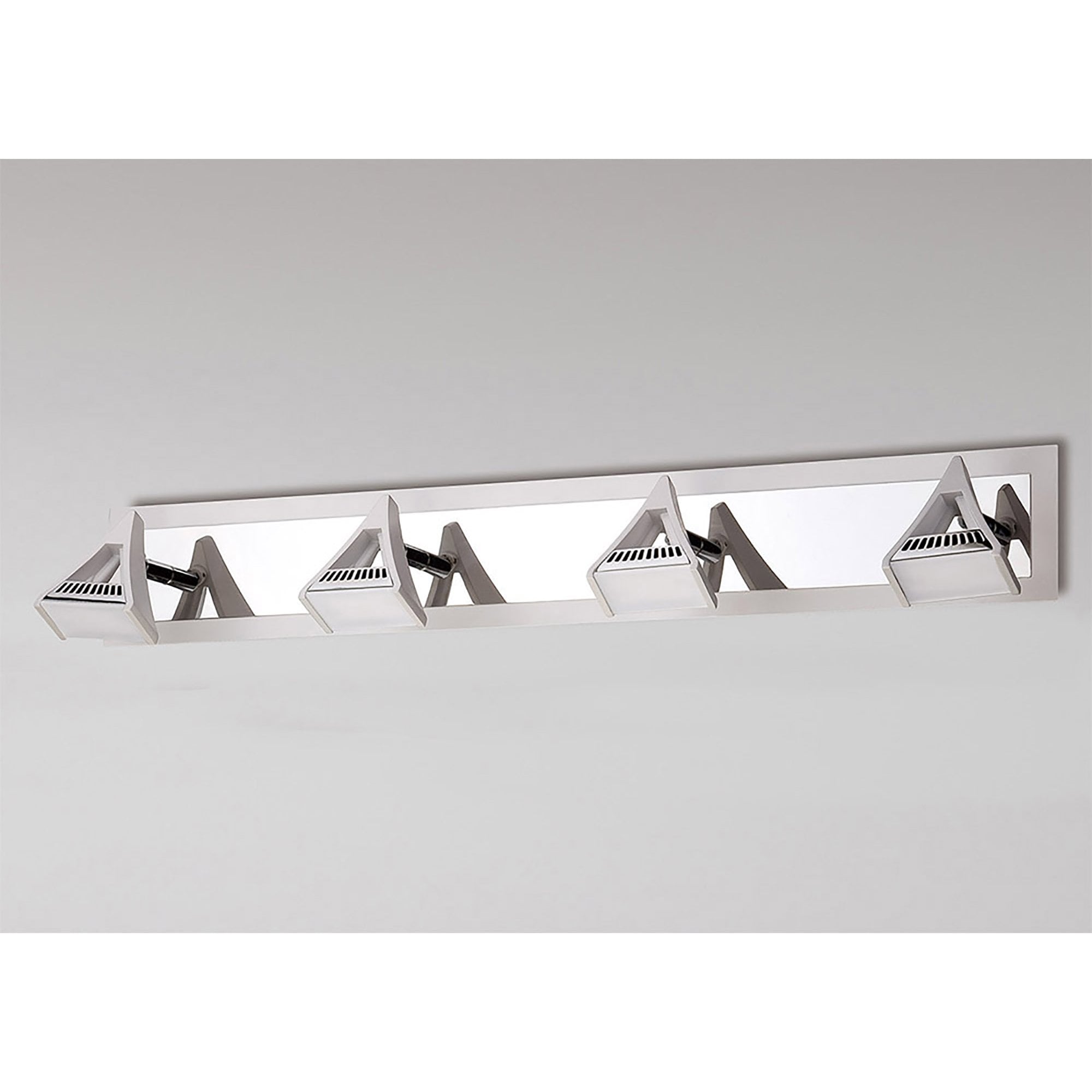 M8103/1 Filippo Linear Spot Light 4 Light LED 20W Matt White/Polished Chrome