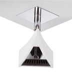 M8105/1 Filippo Spot Light 4 Light LED Square 20W Matt White/Polished Chrome