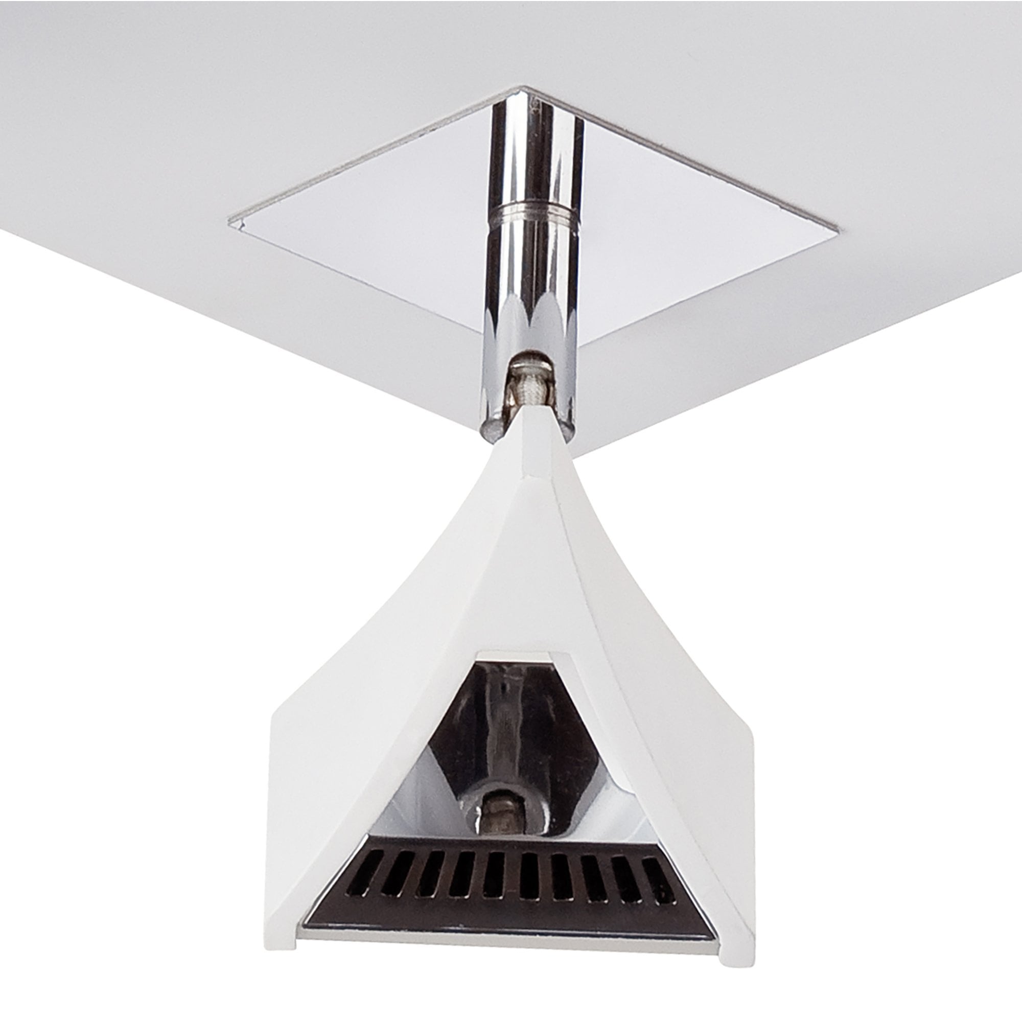 M8105/1 Filippo Spot Light 4 Light LED Square 20W Matt White/Polished Chrome