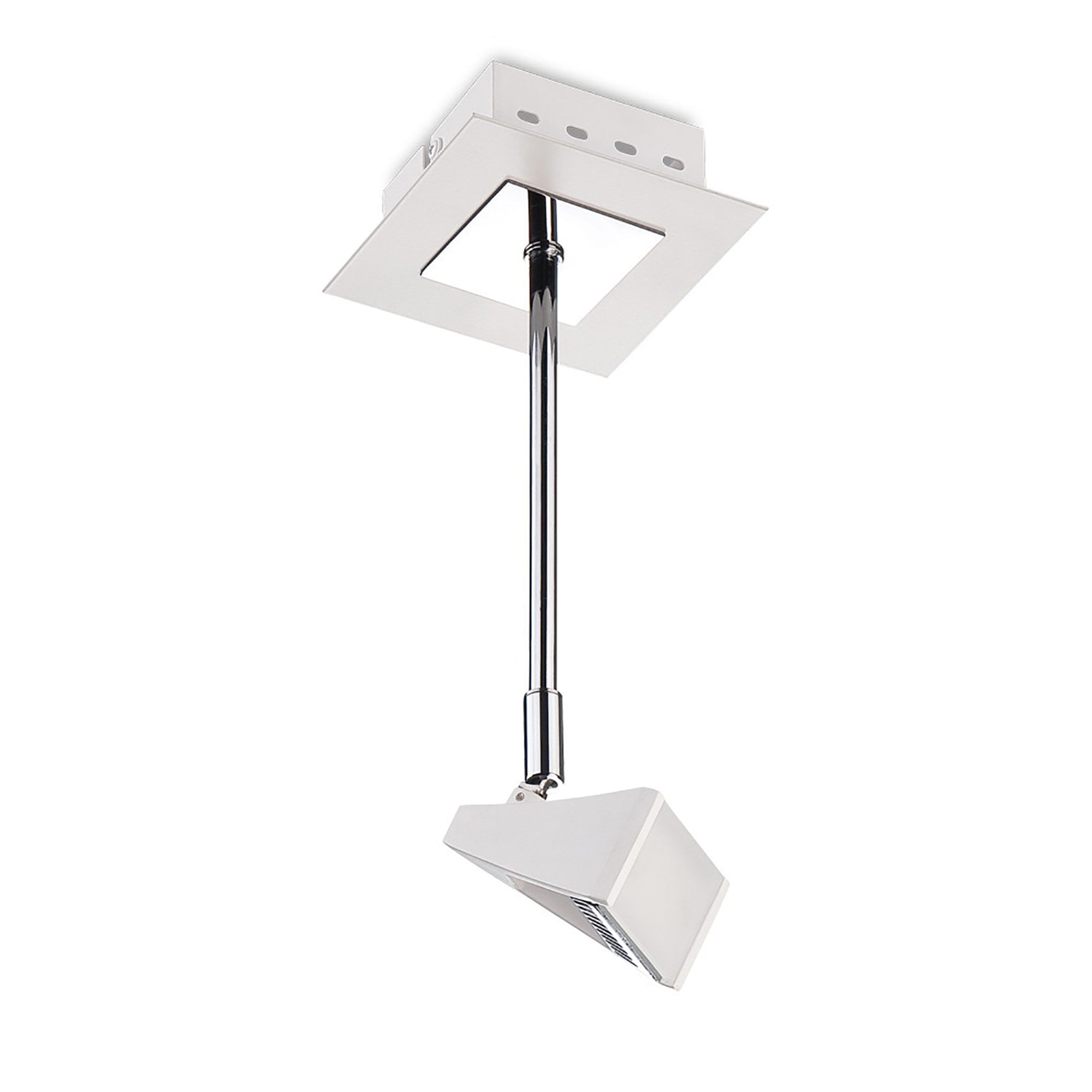 M8101/1 Filippo Telescopic Spot Light 1 Light 5W Matt White/Polished Chrome