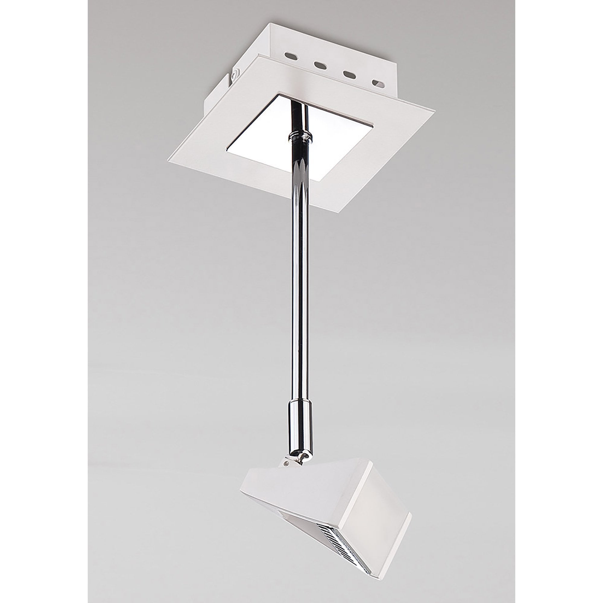 M8101/1 Filippo Telescopic Spot Light 1 Light 5W Matt White/Polished Chrome