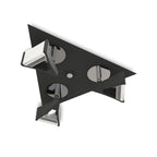 M8110/1 Filippo Spot Light 3 Light LED Triangular 15W Matt Black/Polished Chrome