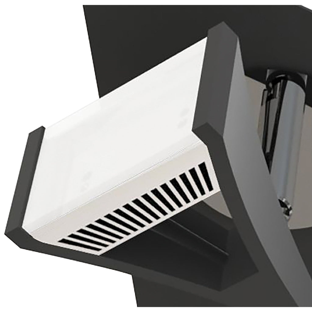 M8110/1 Filippo Spot Light 3 Light LED Triangular 15W Matt Black/Polished Chrome